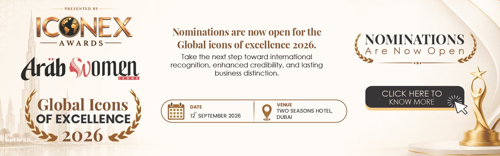 Arab women icons global icons of excellence 2026 landing page